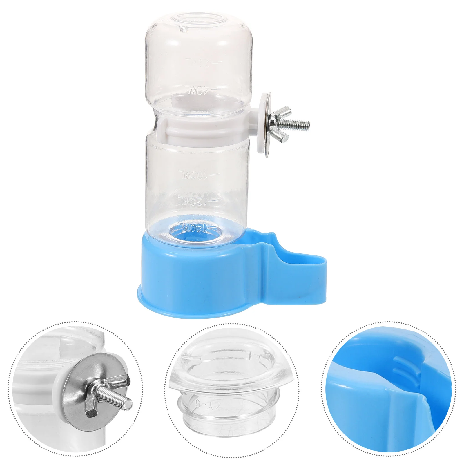 

Bird Drinker Water Automatic Waterer Feeder Cage Parrot Quail Dispenser Cockatiel Container Bottle