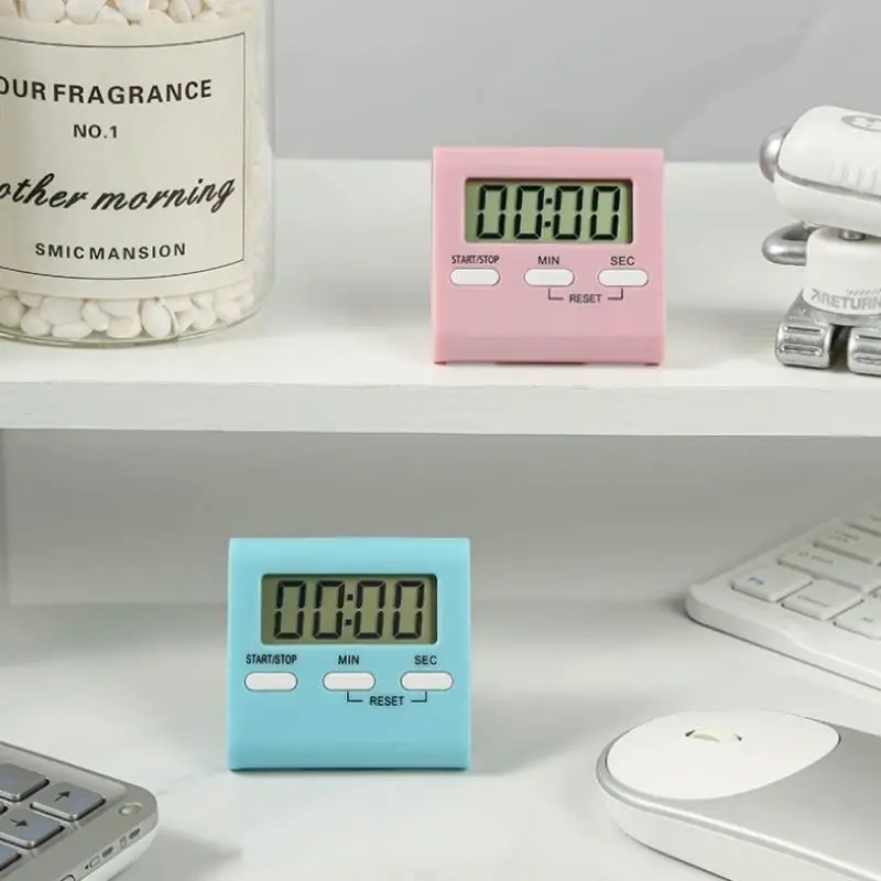 Digital Kitchen Timer Magnetic LCD Manual Countdown Cooking Timer Mechanical Kitchen Gadgets Countdown Timer