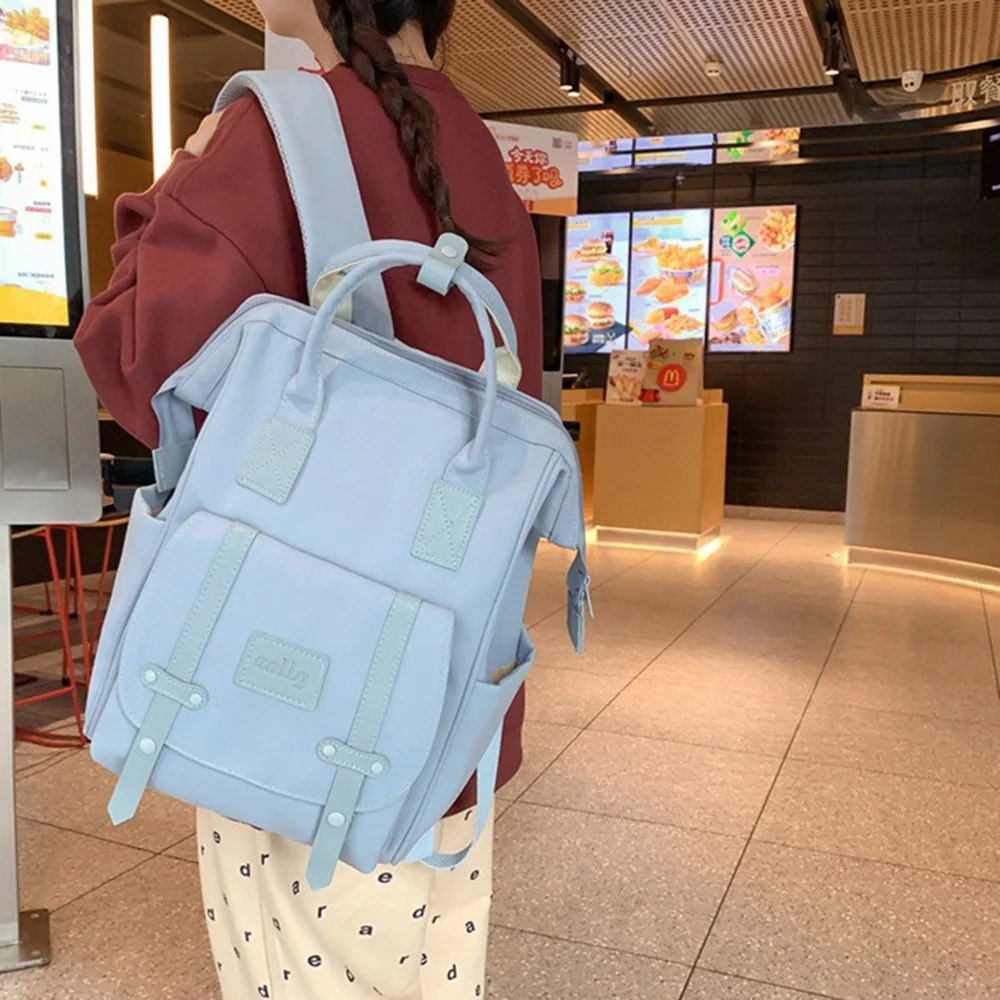

Cute Nylon Mommy Backpack Large Capacity Multifunctional Baby Diaper Bag Wear-resistant Portable Mommy Shoulder Bag Mother