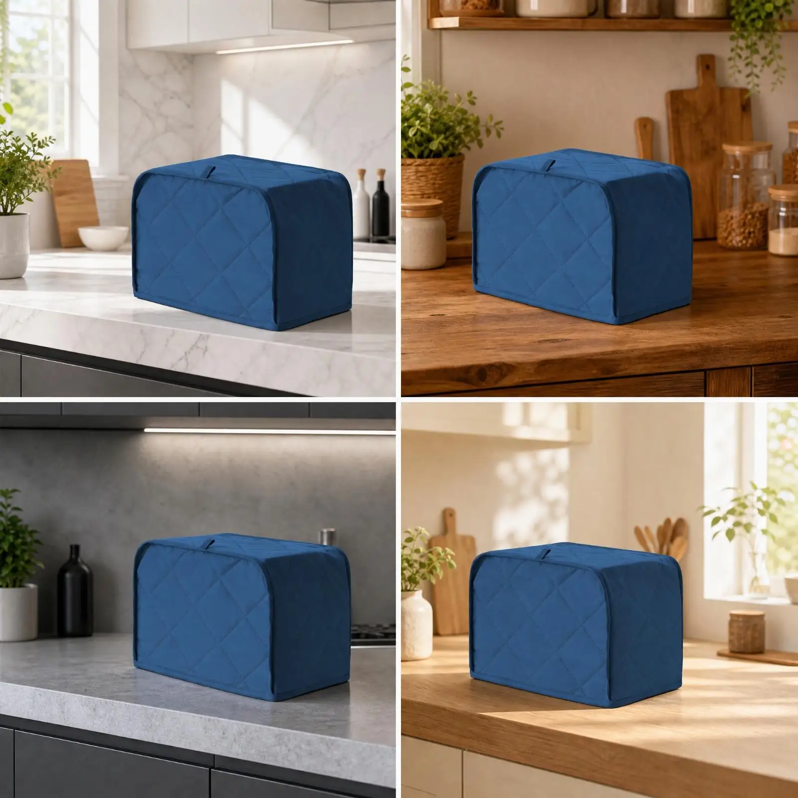 Bread Maker Protective Cover Quilted Cotton Taffeta for 28 20.5 20.5 Cm Machine with Handle