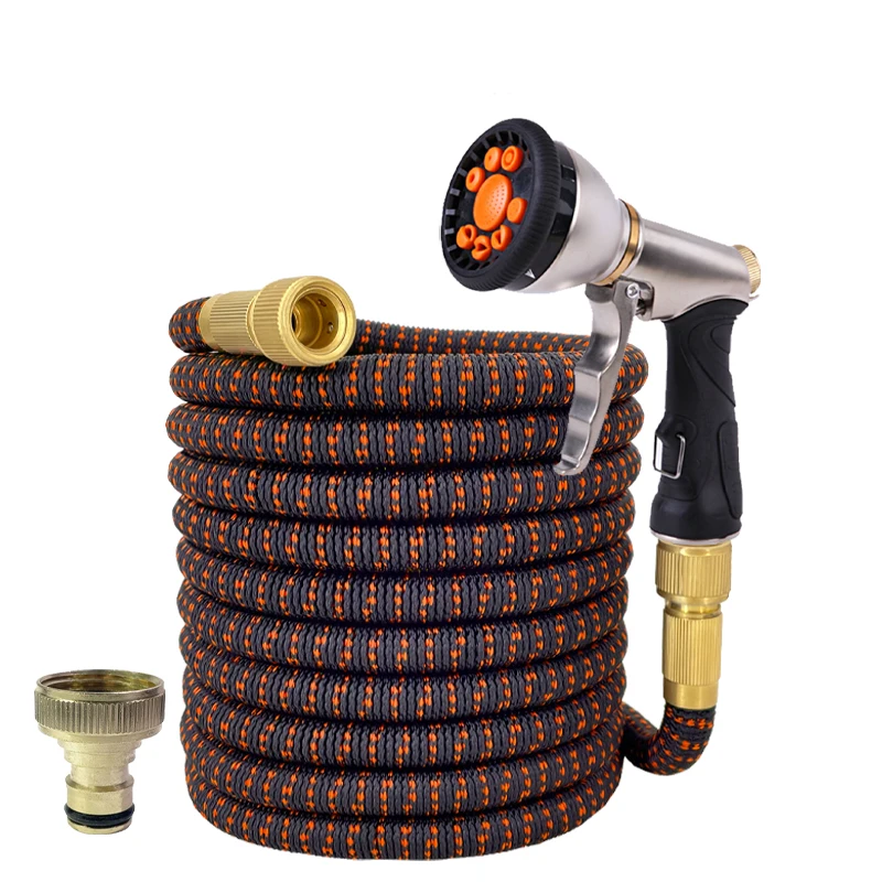 

High Quality Hose Car Wash Water Gun Garden Watering Hose Expandable Rubber Magic Hose For Garden Farm Irrigation And Cleaning