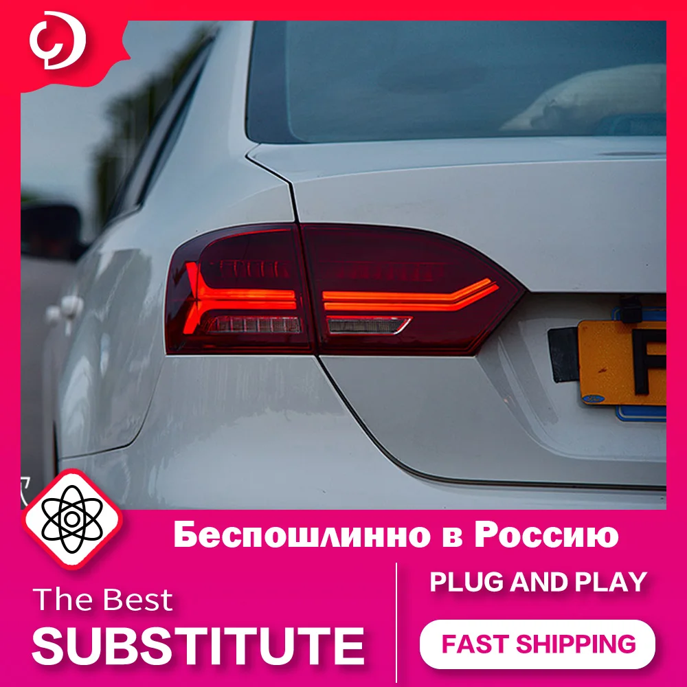 AKD Car Styling Taillights for VW Jetta MK6 2011-2014 LED Tail Light DRL Tail Lamp Running Turn Signal Rear Reverse Brake