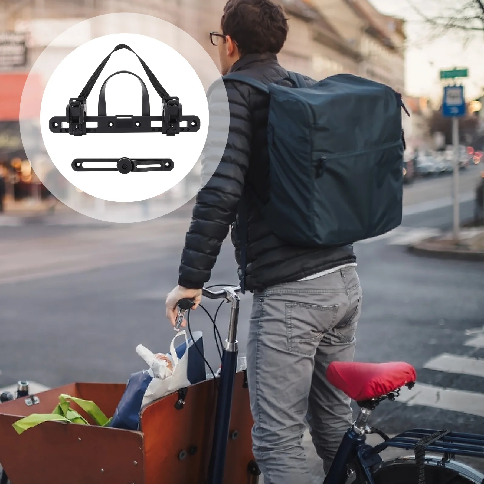 1 قطعة حقيبة الدراجة تحديد مشبك دائم النايلون قابل للتعديل التعادل أسفل مشبك قوي الأمتعة الربط أداة الدراجة الملحقات #3