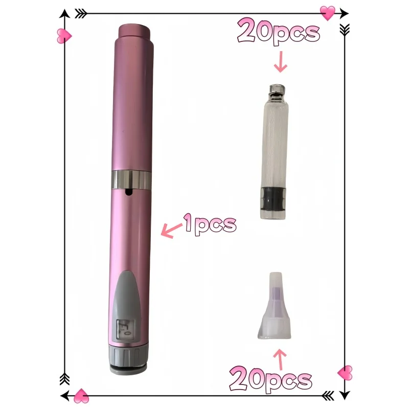 

Комбинированный набор - Медицинская косметологическая ручка для татуажа, инъекционная ручка 1, одноразовый пустой картридж для чернил 3 мл, 20 игл, 20 шт.