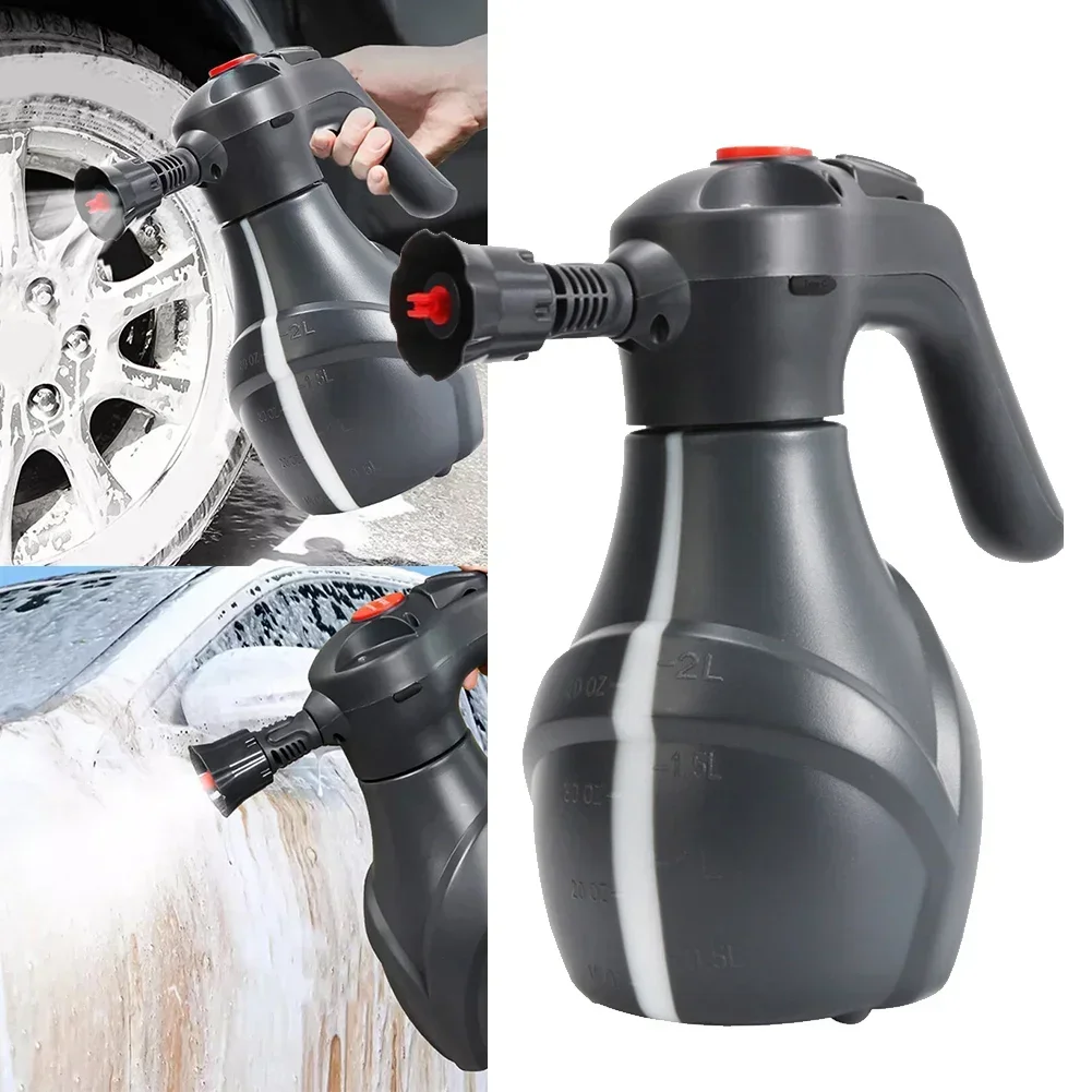 

2L Foam Sprayer Cordless Foam Sprayer Outdoor Cleaning 1300mAh Battery Convenient USB Charging Ideal For Gardening