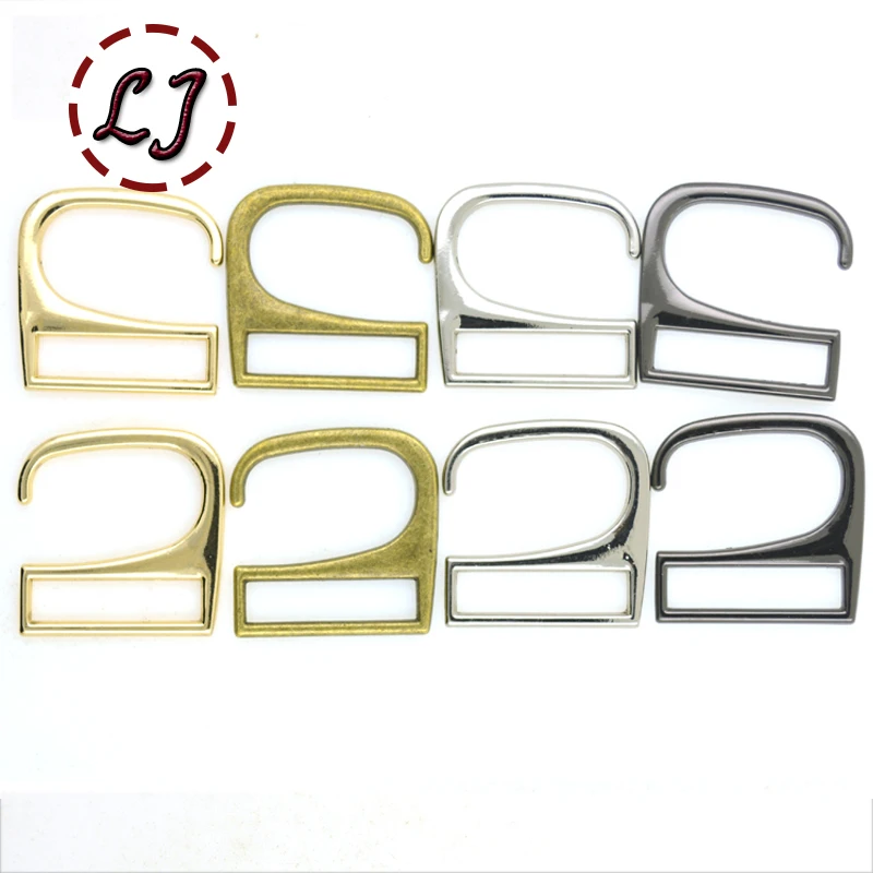 Wholesale high quality 10pcs/lot 24mm silver gun-black gold bronze metal shoes bags type 9 Buckle hooks buttons DIY Accessories