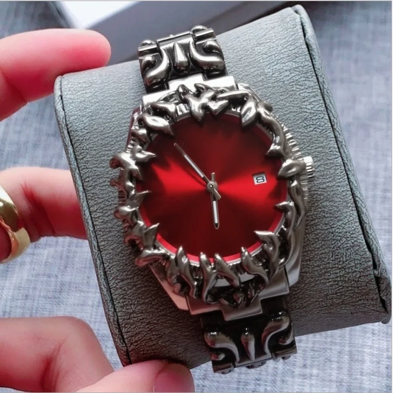 

Y2k Red Devil Claw Лидер продаж оригинальные алебастровые кварцевые часы мужские унисекс горячие средневековые старые уникальные креативные часы высокого качества