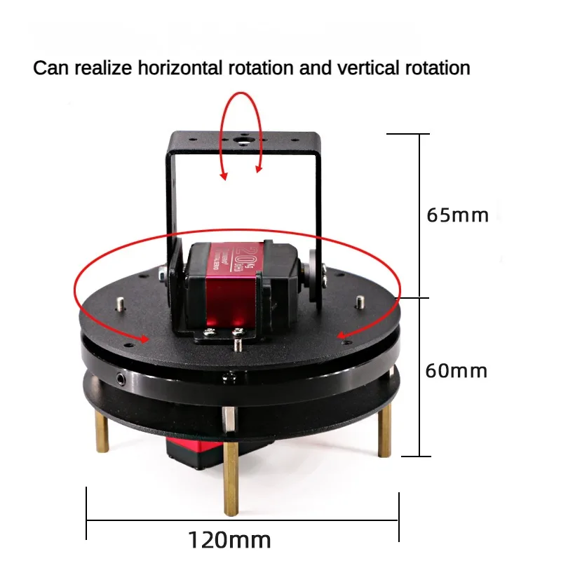 1 Dof للتدوير Gimbal روبوت الذراع قاعدة منصة لروبوت لتقوم بها بنفسك عدة MG996 20 كجم أجهزة رقمية طائرة بدون طيار FPV المسار هوائي الأرض محطة