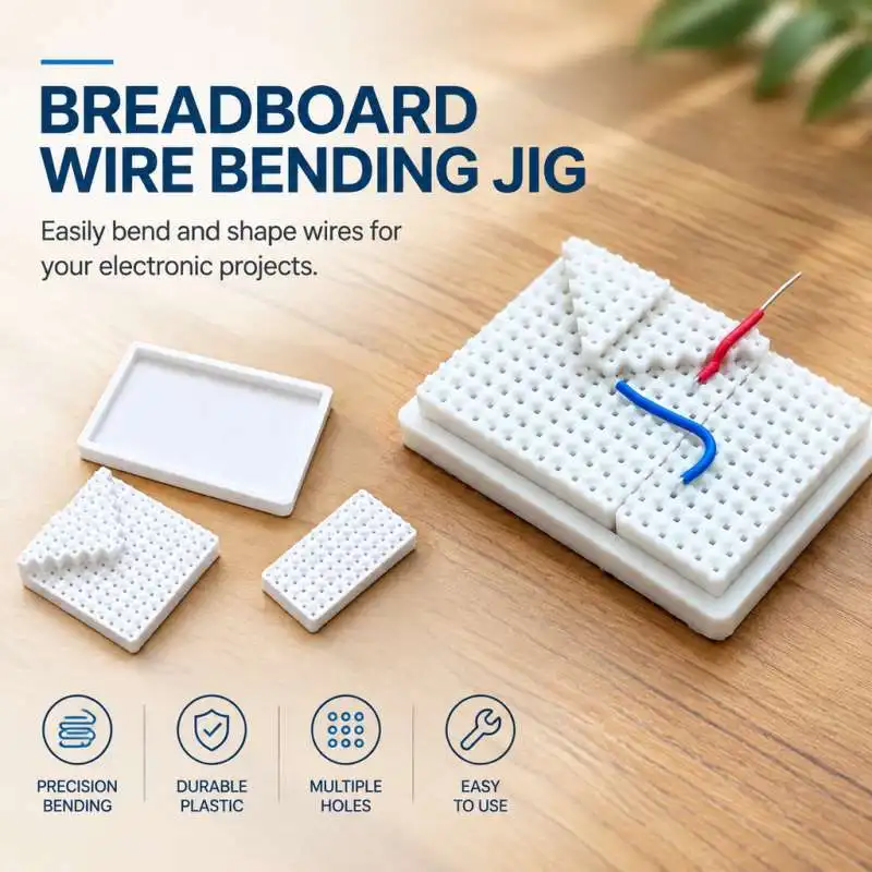 Breadboard Wire Bending Jig Circuit Board Cable Bending Clamp Electronic Experiment Hand Tool Wire Forming Fixture