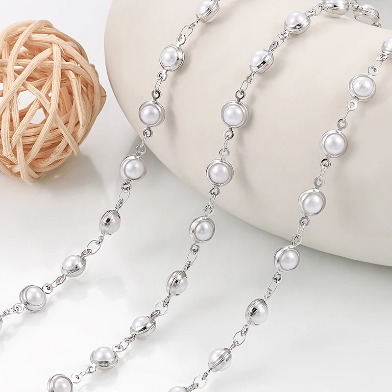 

1Meter Stainless Steel Chic Bead Chain For Jewelry Making Supplies DIY Necklace Bracelet Fashion Connect Accessories Findings