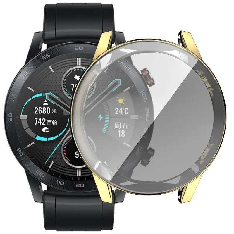 Protector pantalla R53C para 2 46 mm Accesorios cubierta parachoques TPU Watch Anti-Fall Cover