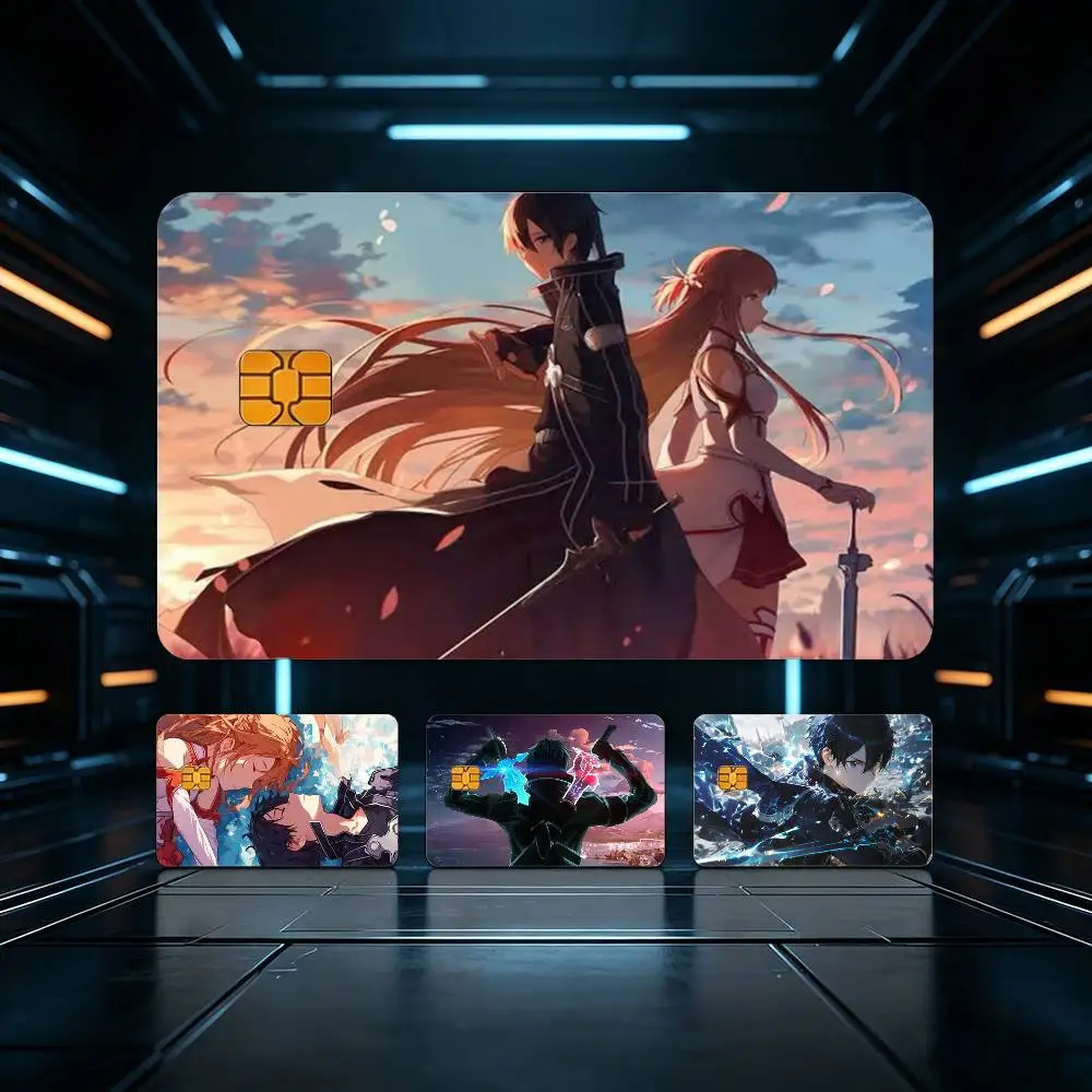 

SAO Sword HD Waterproof Card Skins Protective Stickers for Credit Bank Game Cards