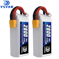 VSVAW 3S 2800mAh Lipo Battery 11.1V 50C with T/XT60 Plug for RC Car Truck UAV Quadcopter Airplane FPV RC Hobby Models Parts