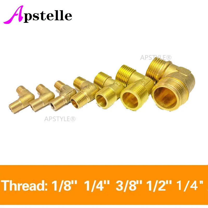 Apstelle Brass Hose Barb Fitting Elbow 6/8/10/12/16mmTo 1/4 1/8 1/2 3/8