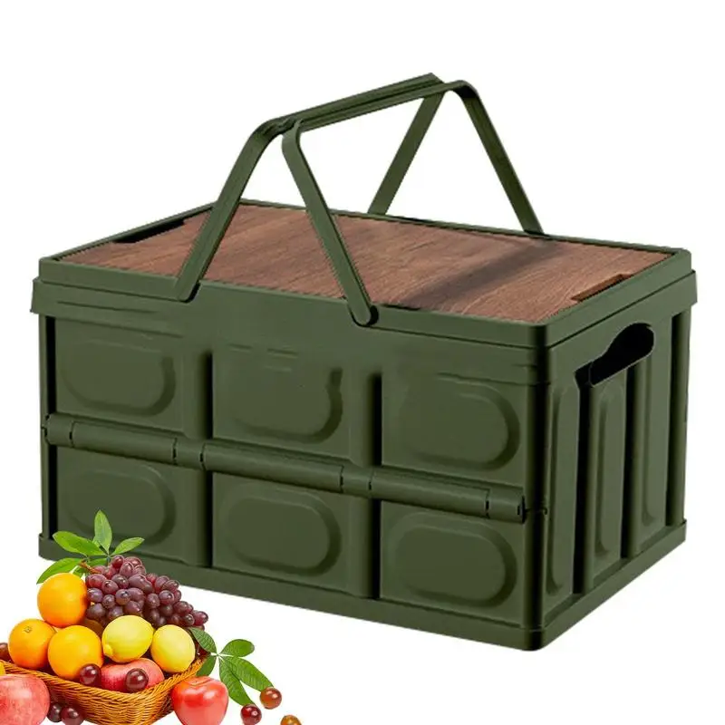 

Outdoor Camping Folding Box Storage Box Organizer Storage Bin For Camping Space Saver Multi-Function Organization For Home