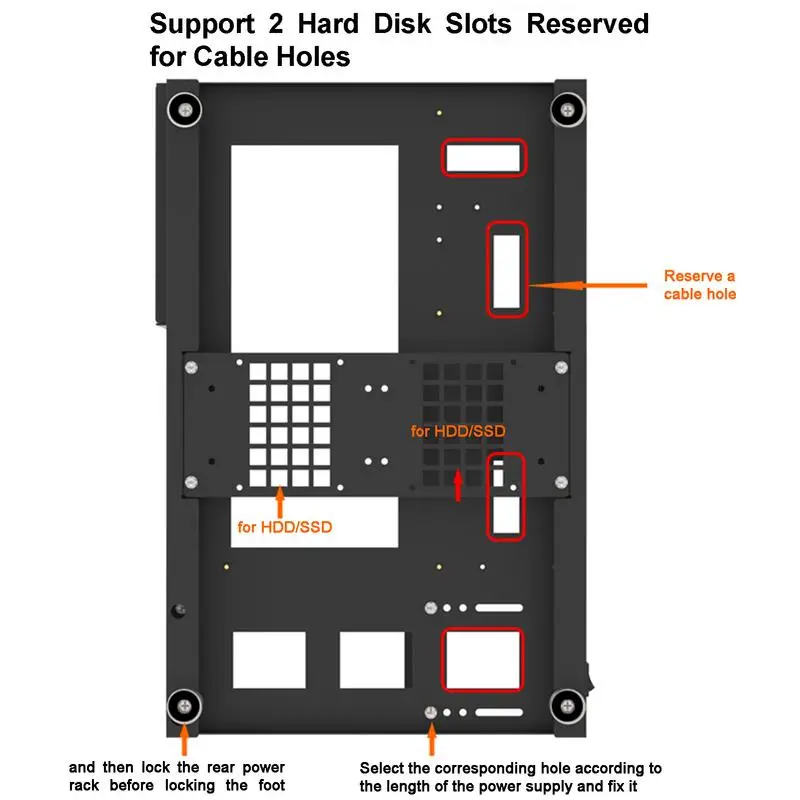 Imagem -05 - Diy Computador Motherboard Case Rack Chassis Aberto Overclocking Vertical Quadro de Alumínio Personalidade Atx M-atx Itx