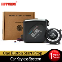 Hippcron Car Alarm One Button Start/Stop System Kit Remote Engine Door Lock Keyless Entry System Central Locking