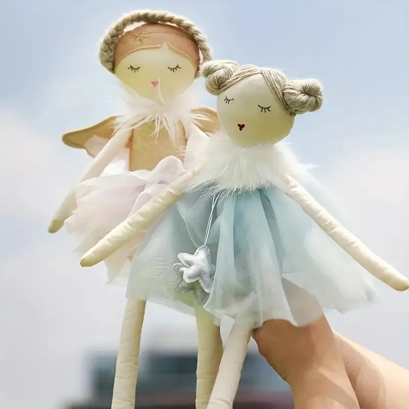 Nordic style doll angel puppet flower fairy ballet long-legged puppet play house toy baby girl birthday gift