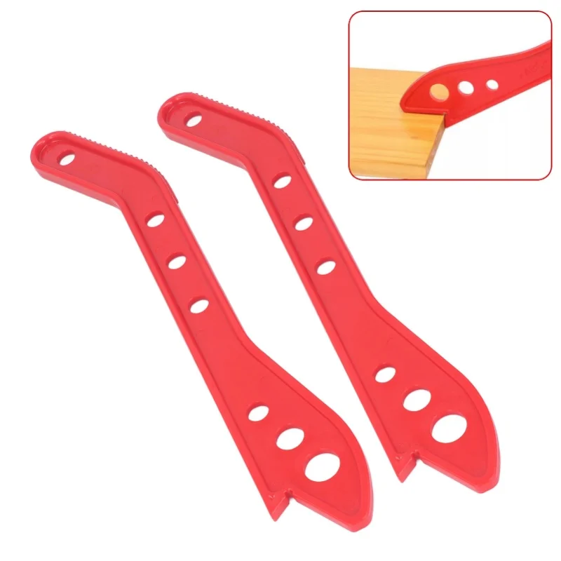 2PCS Safety Woodworking Push Stick Plastic Ergonomic Red Color Table Saw Push Stick