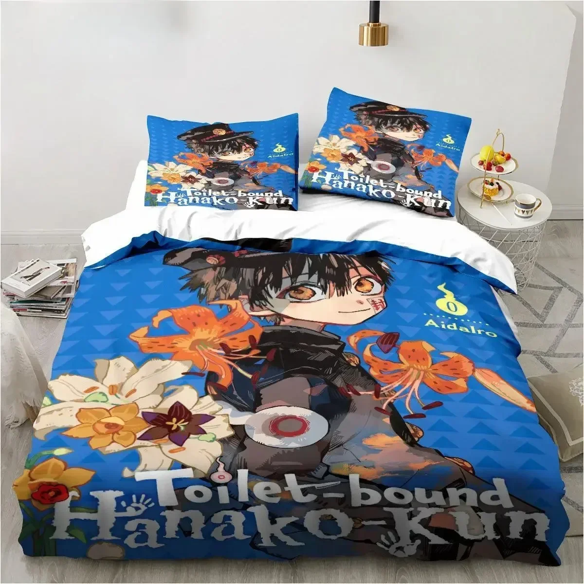 Anime Toilet-Bound Hanako-kun 3D Printed Bed Set Duvet Cover Pillowcase Bedding Set Linen Sheet Quilt Cover Full Queen King Size