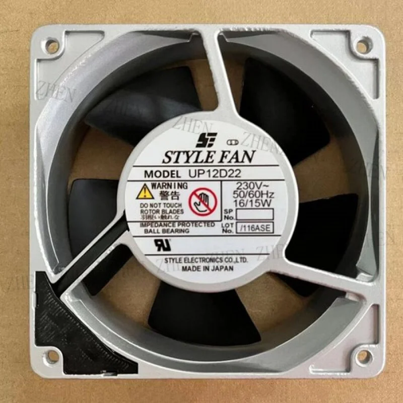Y  1PC New  for STYLE FAN UP12D22 230V 16/15W aluminum frame cooling fan # QW.