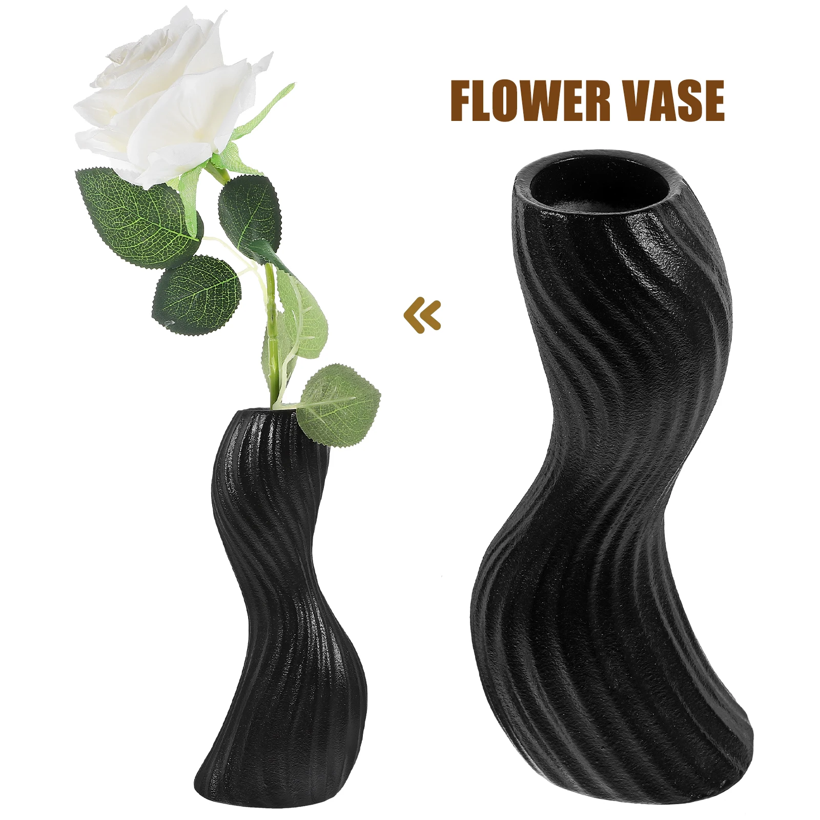 

Modern Ceramic Flower Vase Handcrafted Irregular Design for Living Room Bedroom Dining Table Decor Contemporary Home Interior