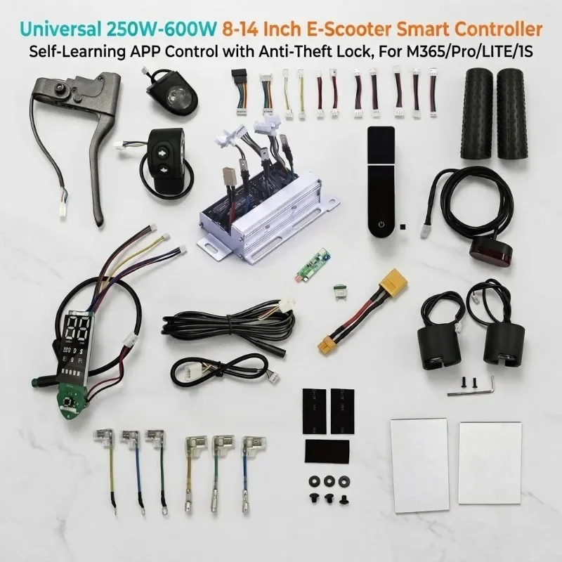 

Universal 250W-600W 8-14 Inch E-Scooter Smart Controller, Self-Learning APP Control with Anti-Theft Lock, For M365/Pro/LITE/1S
