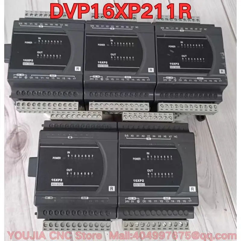 Second-hand PLC module DVP16XP211R function test is normal Original authentic The latest quotation in 2026