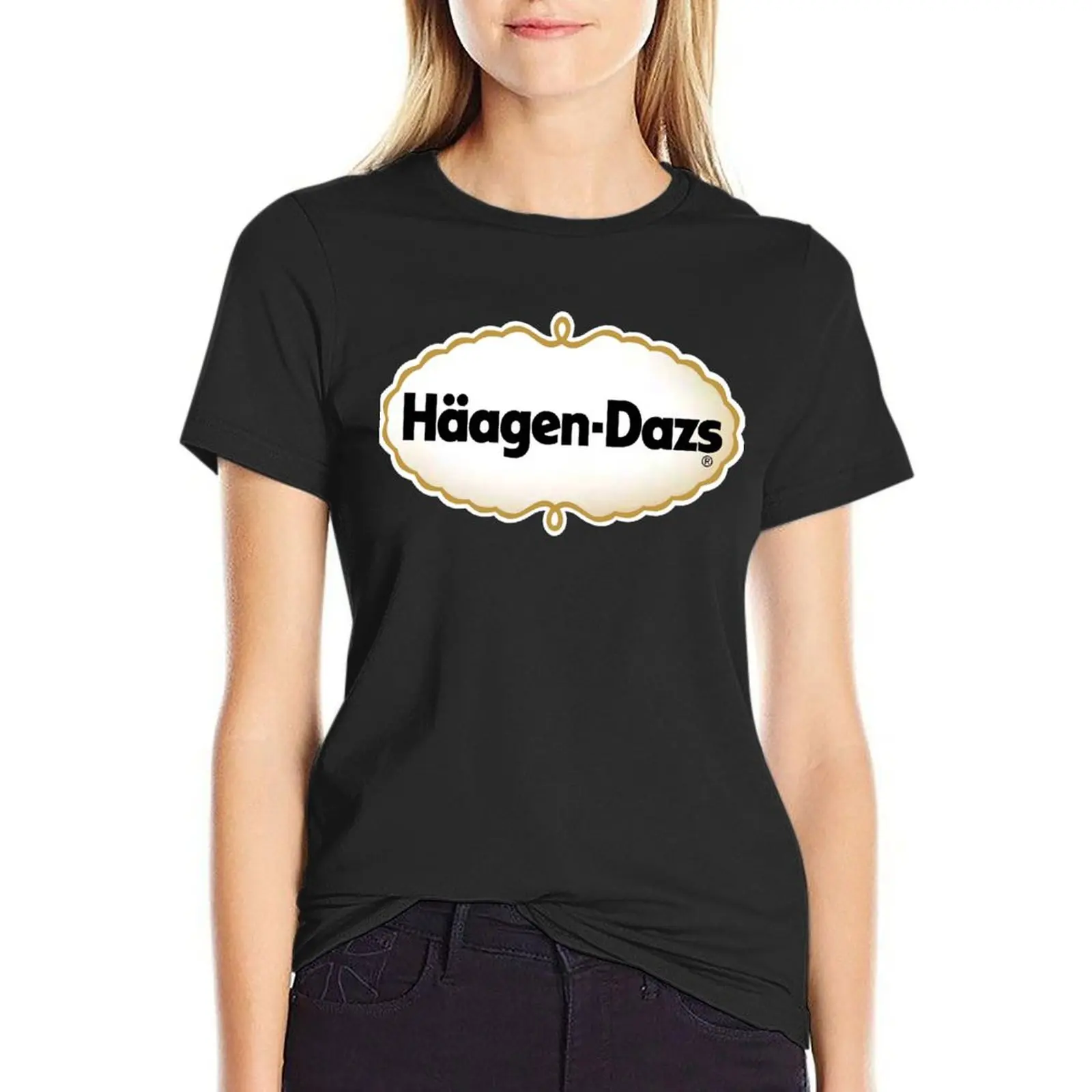 H?agen Dazs Cafe T-Shirt cute clothes plus size tops tops t shirt dress Women
