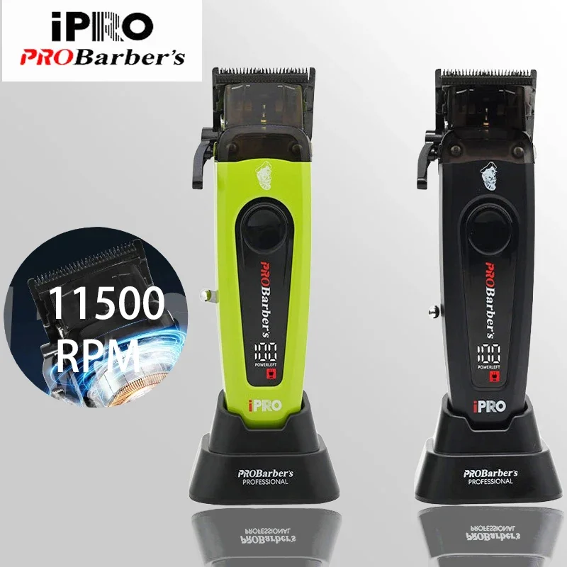 

11500RPM Professional Electric Hair Clipper High Quality DLC High-Speed Brushless Motor Barber Wireless Clipper