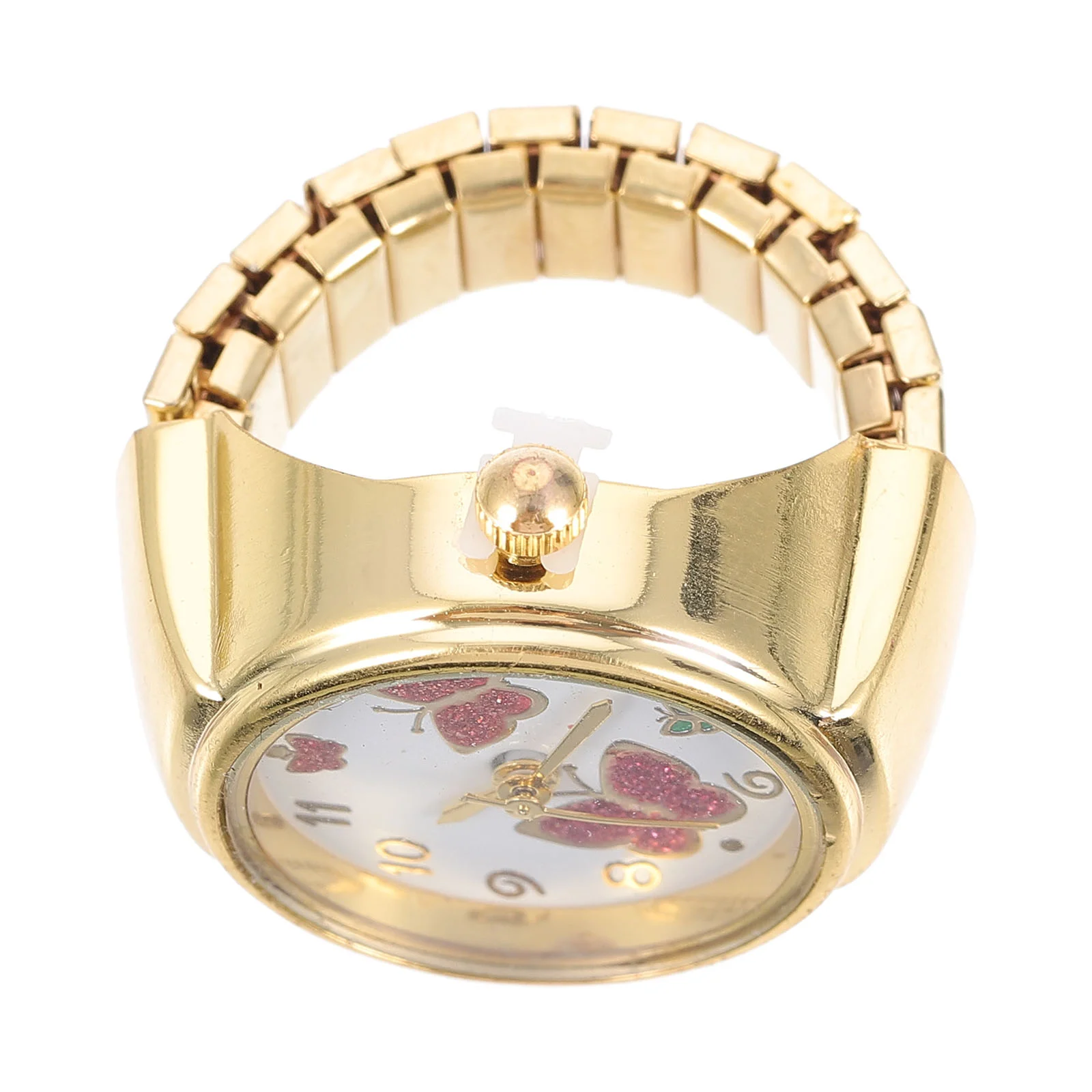 Ring Finger Watch Jewelry Ladies Watches Personality Gold Decor Male Butterflies