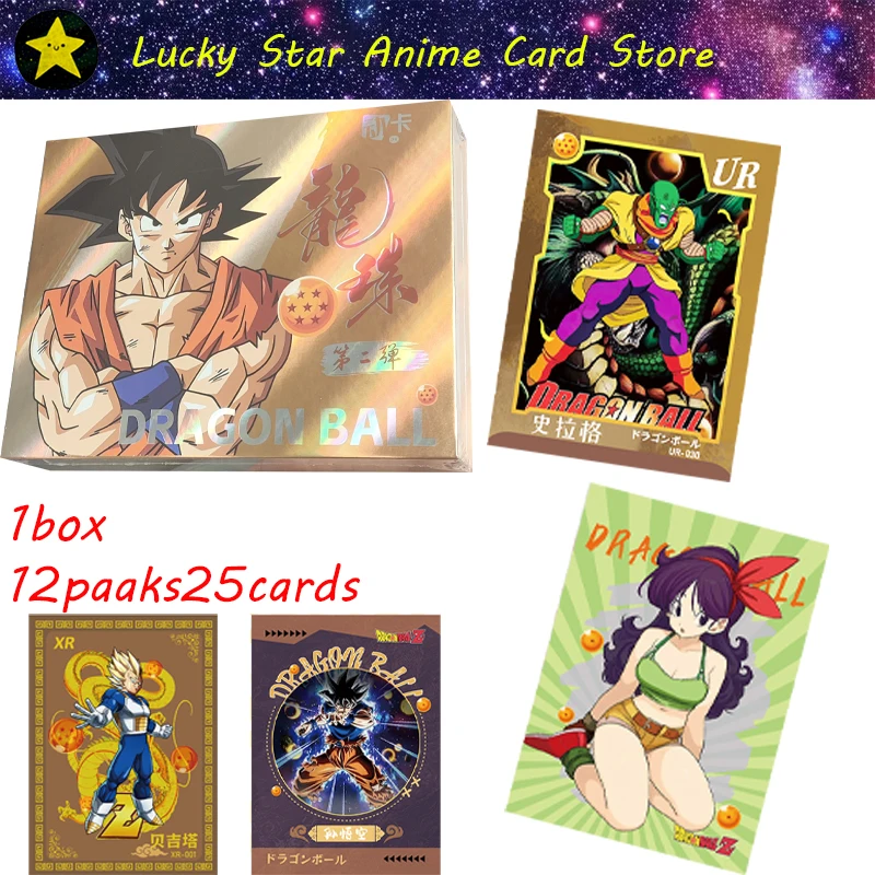 Whole box DongKa Anime Dragon Ball Super Cards English Saiya Goku Vegeta Shining Card Board Game Toys For Kids Adult Gift