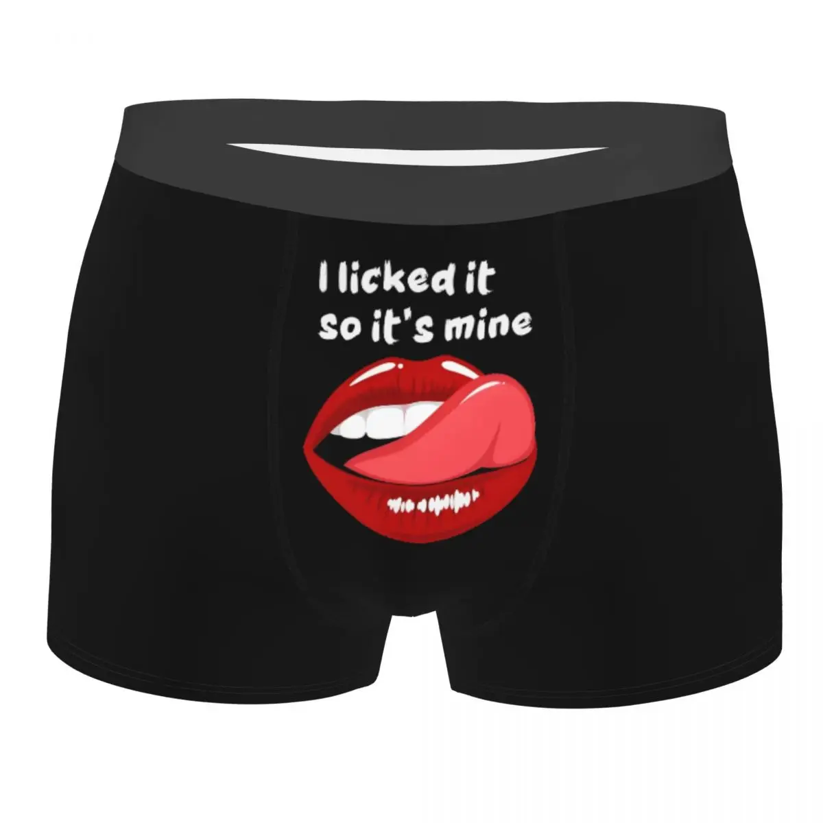 

Мужское нижнее белье с забавным языком, губами, трусы-боксеры, эластичные шорты, трусы, трусы