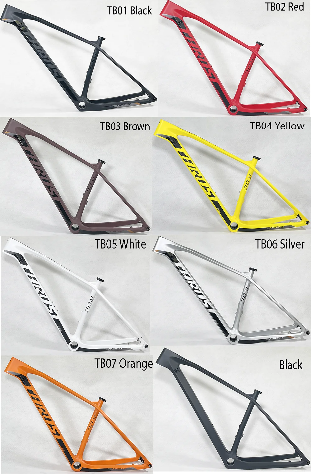 THRUST 2024 full carbon fiber boost frame mtb Outdoor Mountain bike accessories PF30 Frame 148*12 Maximum tire 2.35 hardtail mtb