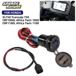2025 Africa Twin 1100 NT1100 USB Quick Charger Outlet Power Connector Plug Wire Adapter For Honda XL750 Transalp 750 CRF1000L
