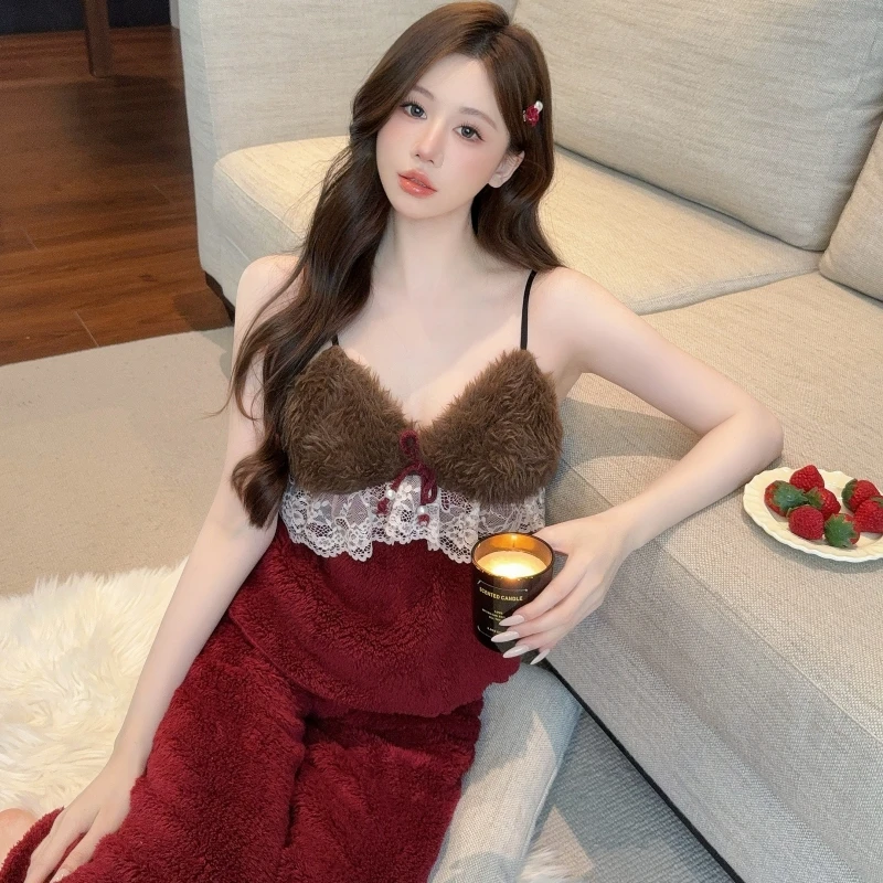 

Комплекты пижам без пуговиц для женщин: махровые, с красивым принтом «Звездная ночь», комфортные, дышащие, прочные, на молнии спереди, с длинными рукавами, полной длины.