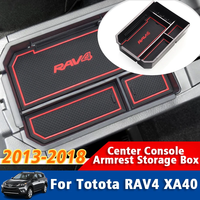 

Car Central Armrest Storage Box For Toyota RAV4 XA40 CA40 2013 2014 2015 2016 2017 2018 Stowing Interior Styling Accessories