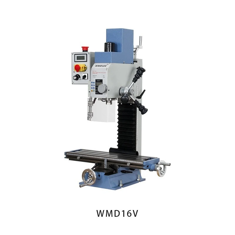 WMD16V Mini Bench Mill Drill Machine, Precision Multi Function Metal Drilling Milling Machine for Home Workshop