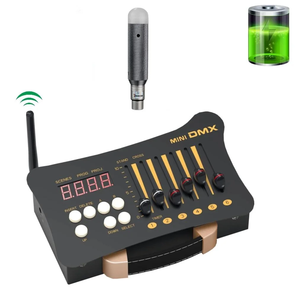 DMX Controller Disco Light Controller 1pcs DMX512 Controller + Charging Receiver Party DJ Stage Ligh Combination