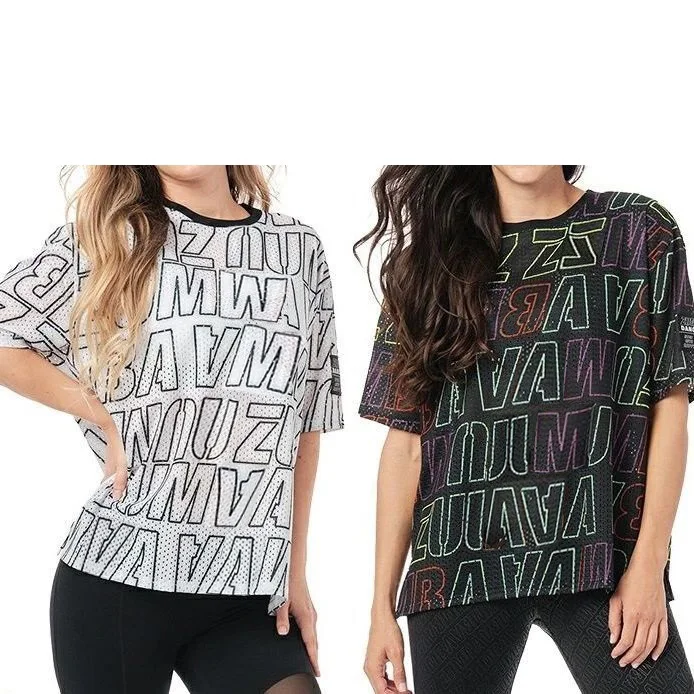 New Arrived Fit Funky Casual Sports Wear Short Sleeve Mesh Top Tshirt Tee 0064