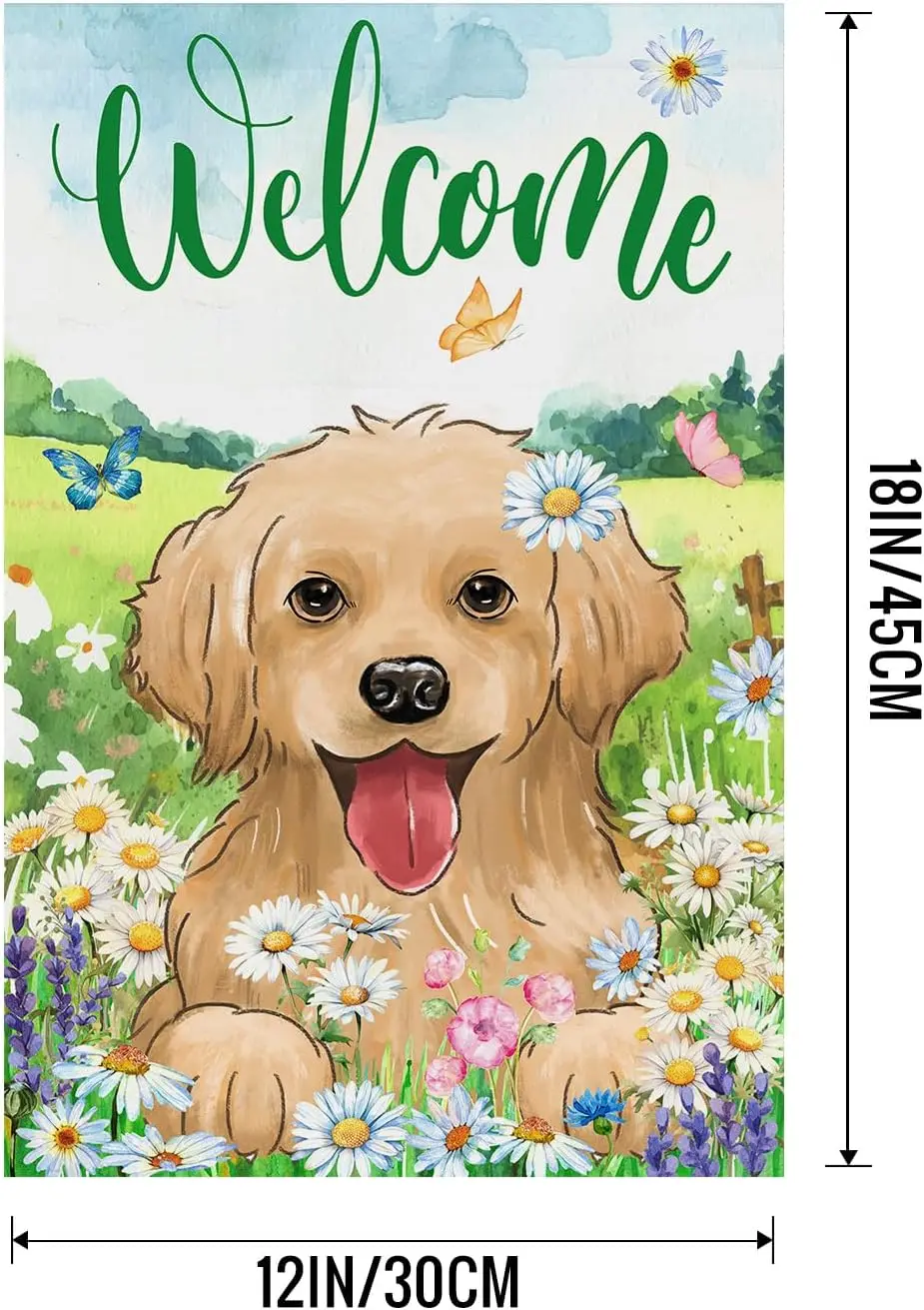 Spring Garden Flag 12 x 18 Inch Yard Flag, Small garden flags for outside, for Outdoor Holiday Decorations XAA UUV EEU SSL