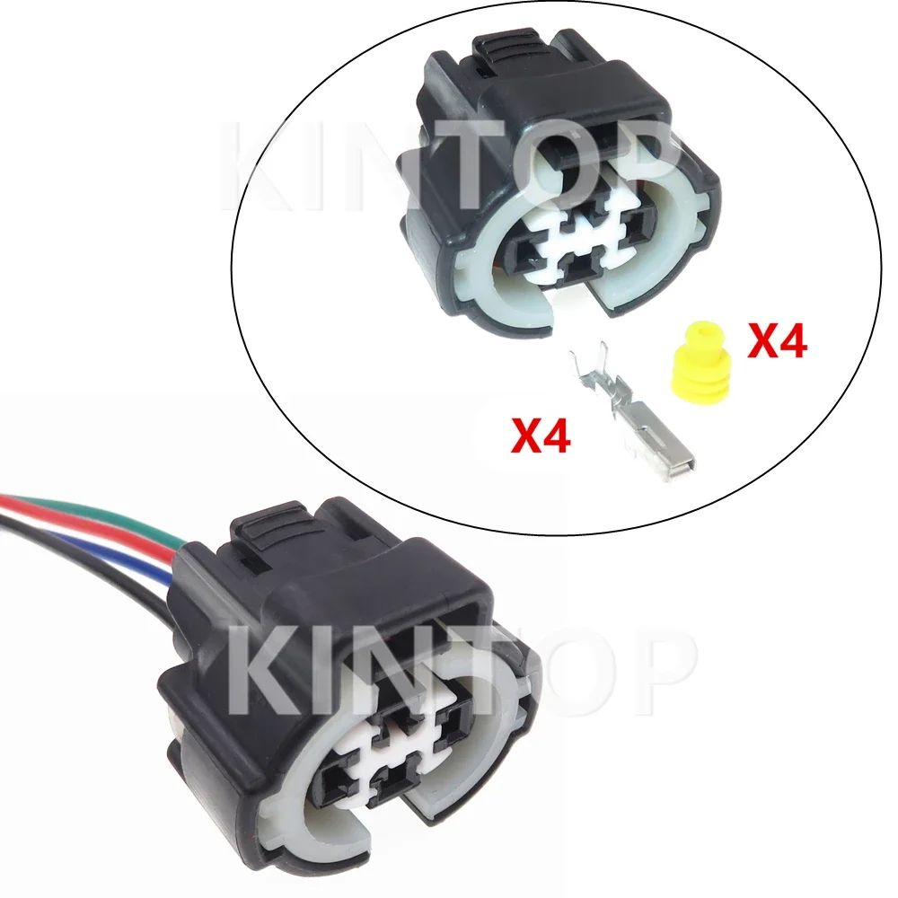 

1 Set 4 Pins AC Assembly Automobile Air Pressure Switch Waterproof Plug For Toyota 6189-0647 Car Electrial Wire Socket