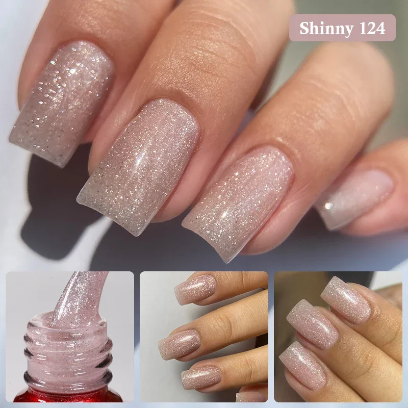 MSHARE TPO Free Shiny Rubber Base Gel Nail Polish Camouflage Professional Nail Base Coat Strong Adhesion Soak Off UV LED 10ml