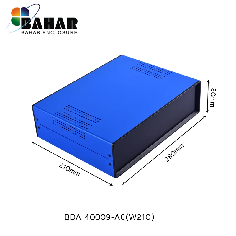 Professional Grade Bahar Iron Case Enclosure Wire Junction Box Instrument Shell Model BDA40009 iron power supply equipment cases