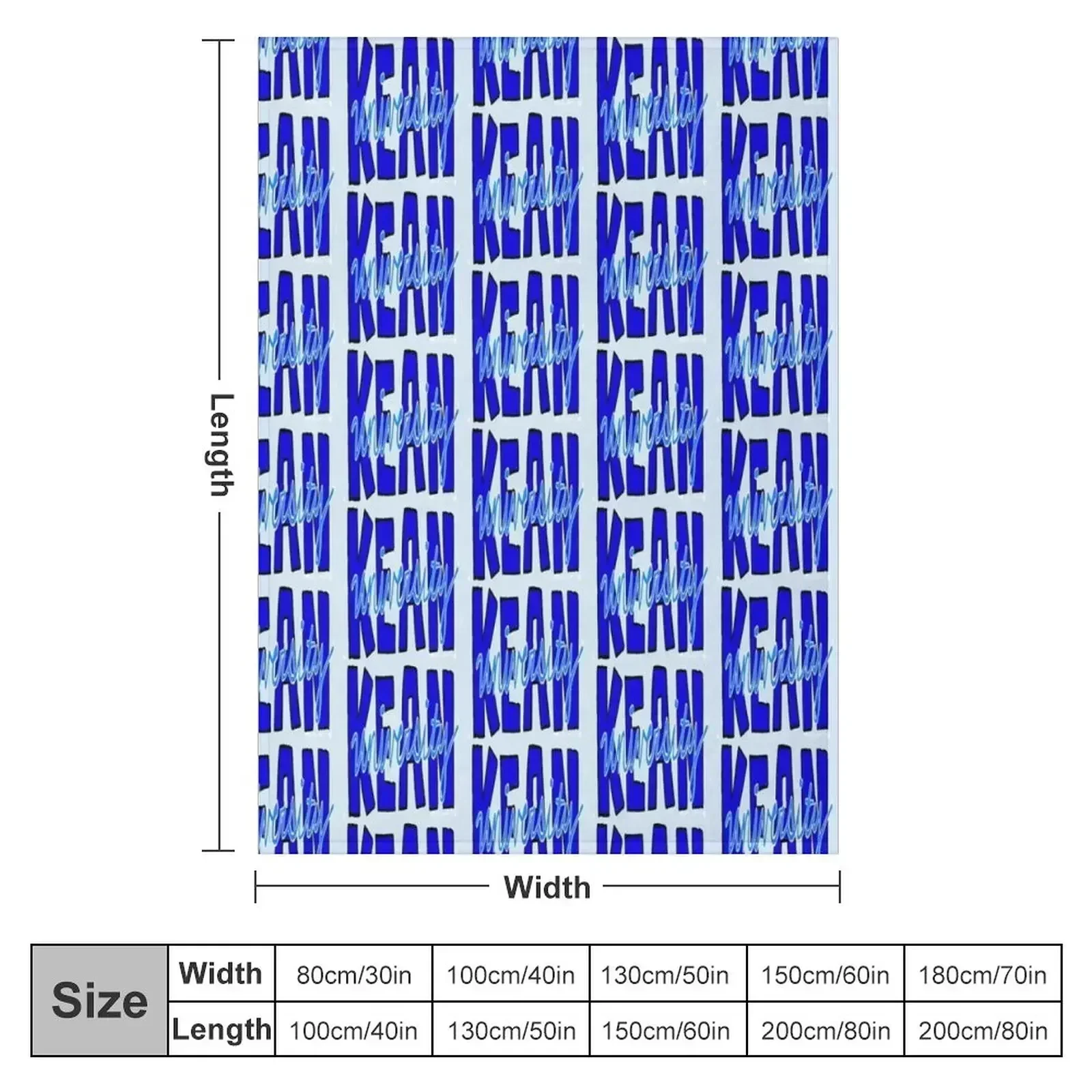 Kean University Throw Blanket couch cozy soft plush fuzzy picnic outdoor blanket