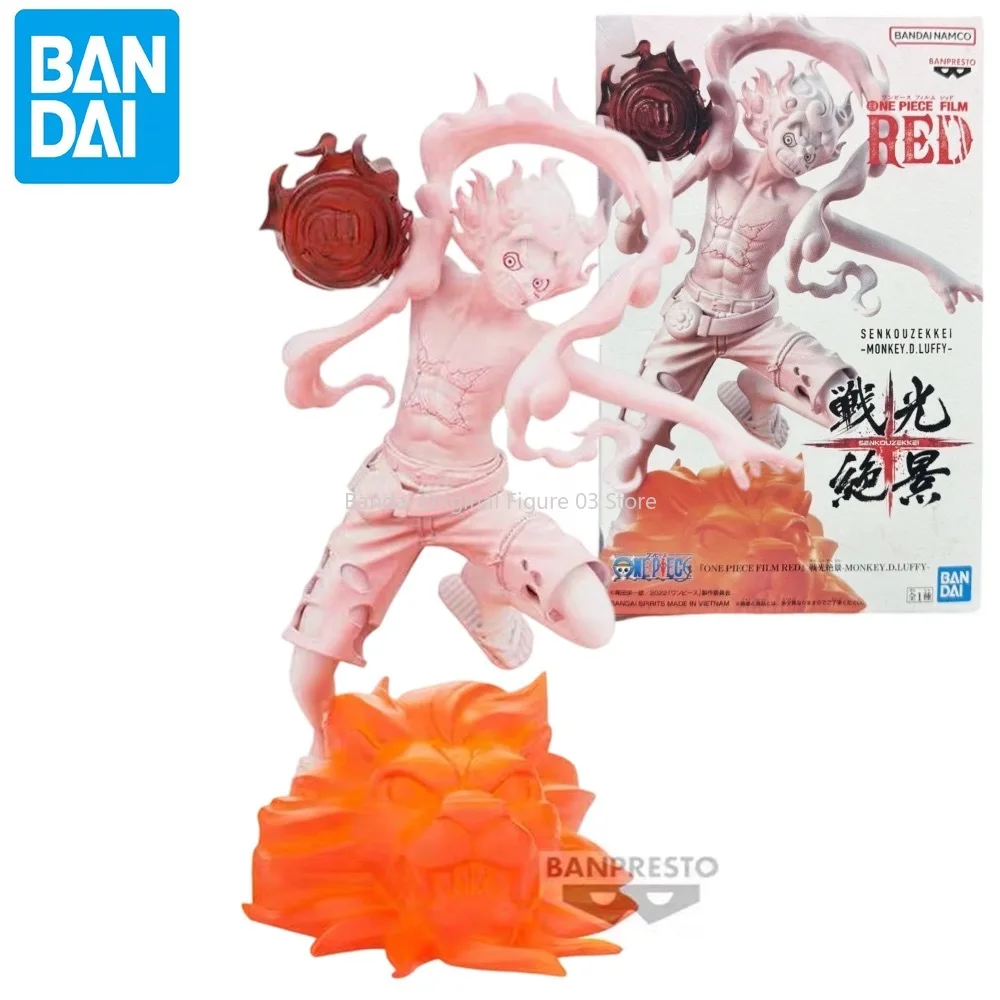 

Banpresto Bandai In Stock Original Anime One Piece Red Luffy Pvc Figuer Action Figures Model Boxed Toys Gifts