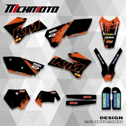 MCHMFG-Kit de pegatinas gráficas para motocicleta, calcomanías personalizadas para KTM EXC SXF 2005, 2006, 2007, 125, 200, 250, 300, 350, 400, 450