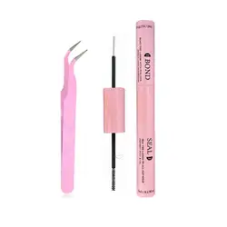 Lash Bond and Seal 10ml Individual Lashes Glue and Seal Super Strong Hold Lash Extension and Lash Glue Remover 5ml Tweezers Kit