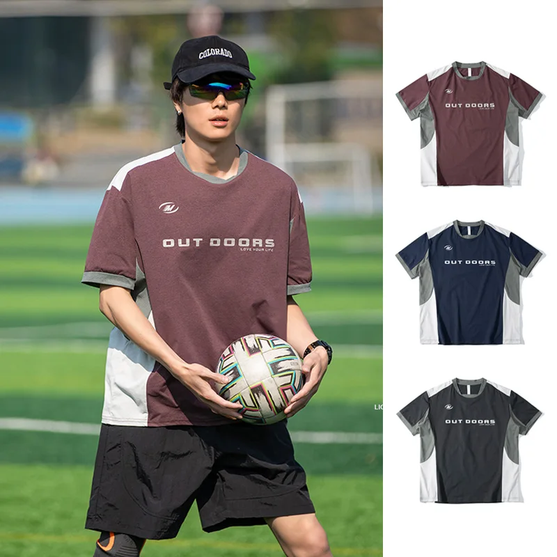 Summer Sunscreen Quick Dry Short Sleeve T-shirt Men Women Loose Casual Sports T Shirt Streetwear Tshirt Tops