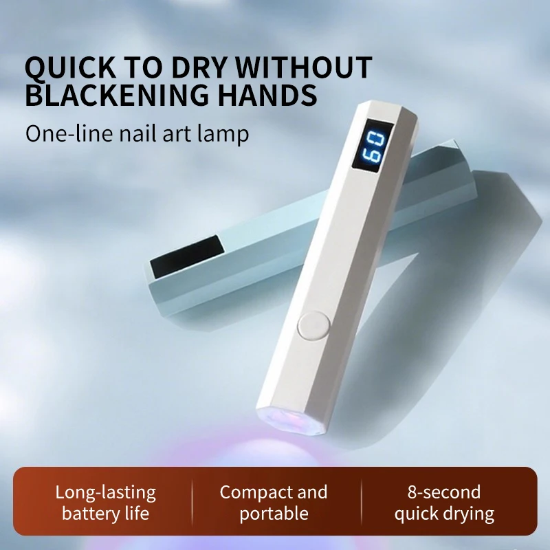 Portable UV Light Emitting Diode Nail Light Handheld Mini Flashlight Pen Gel Polishing Quick Drying Cordless Nail Dryer